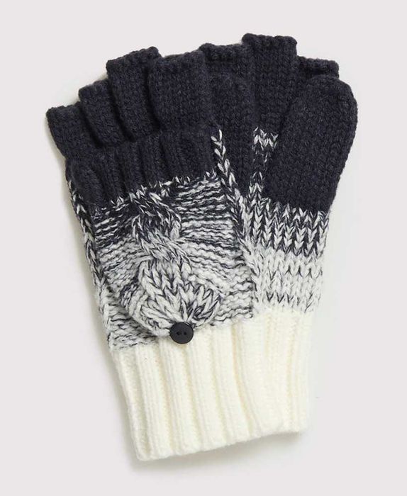 Manusi si Fular Superdry Clarrie Cable NOI (Mittens and Snood)