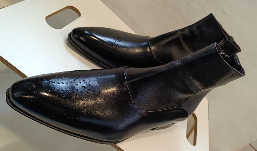 Ghete jodhpur zip 40 40.5 de lux Denis NOI piele naturala moale