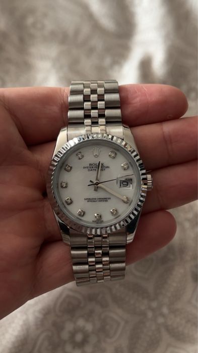 Ceas rolex datejust 36mm pearl diamond dial