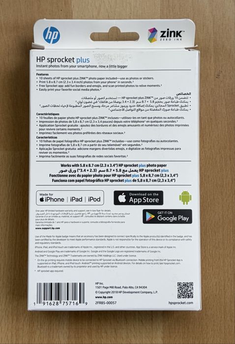 Mini imprimanta HP Sprocket Plus