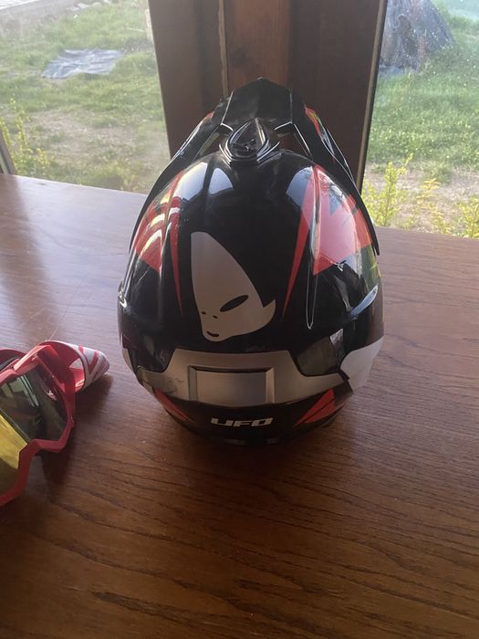Casca moto enduro bicicleta-L