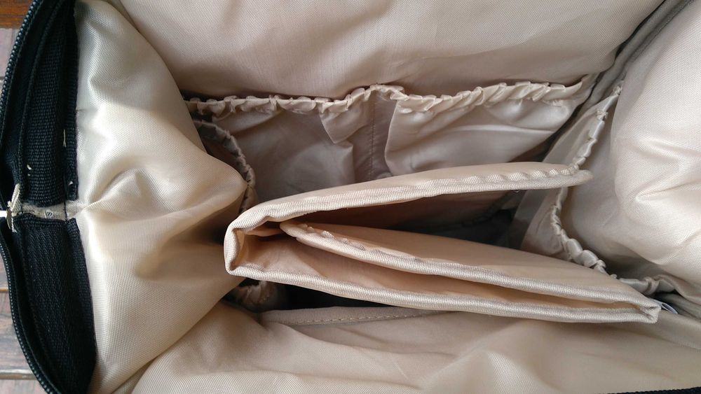 Бежова раница за количка Чиполино