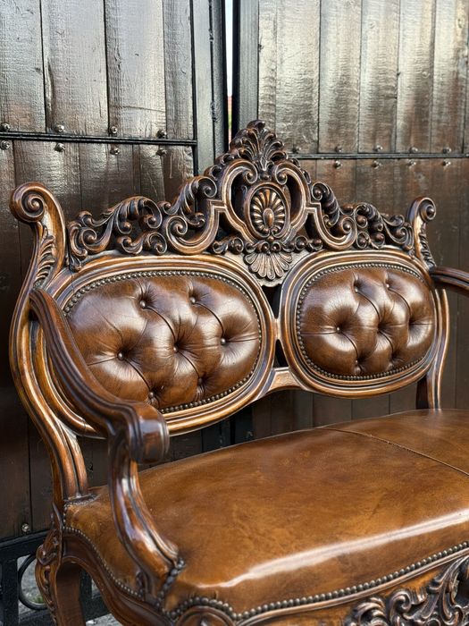 Set mobilier piele naturala