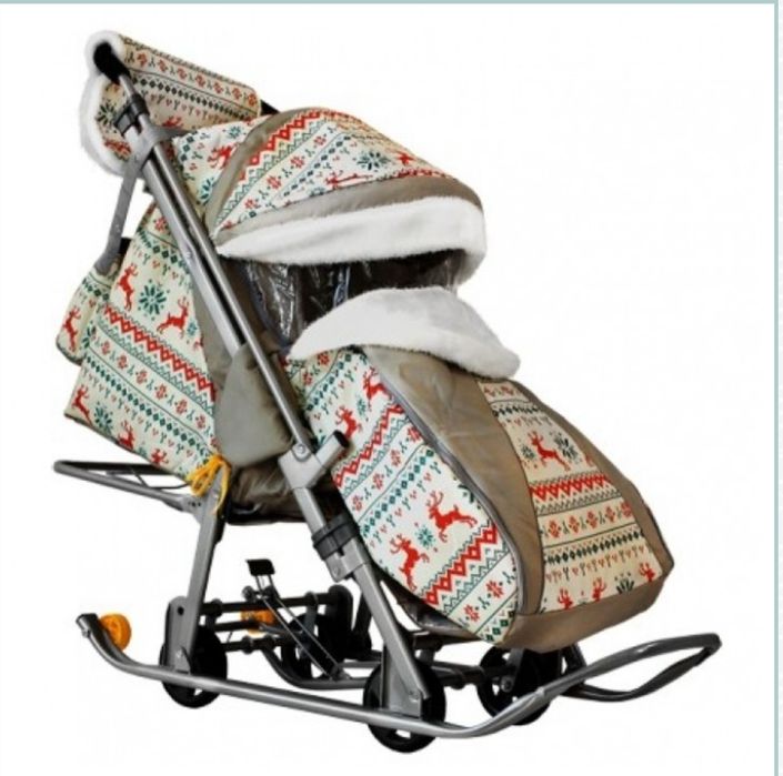 Санки-коляска с колесиками