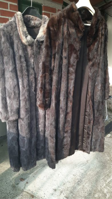 Blana naturala gri inchis si maro