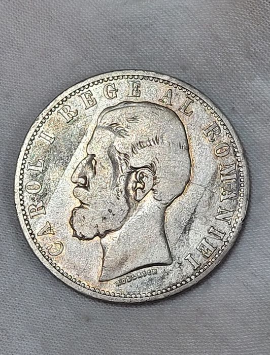 Monede 5 lei 1880/1881/1882/1883/1906 argint Carol l bani vechi