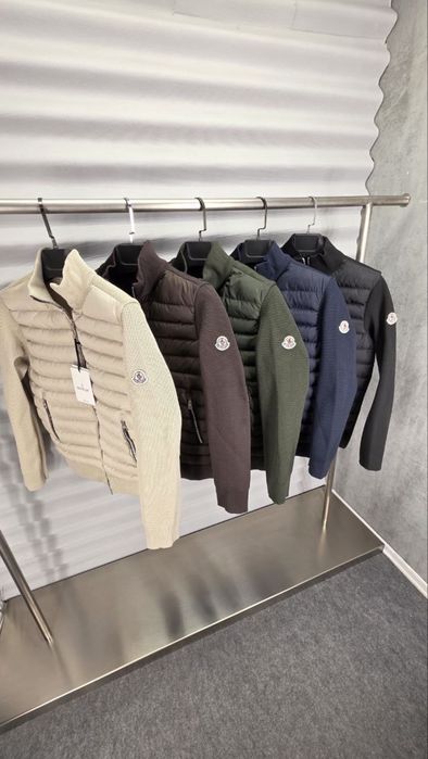 Мъжко яке Moncler – плетени ръкави, няколко цвята