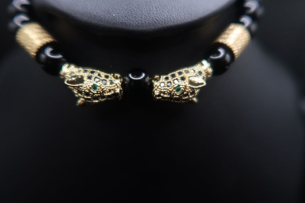 Bratara cu snur placata cu aur 18k