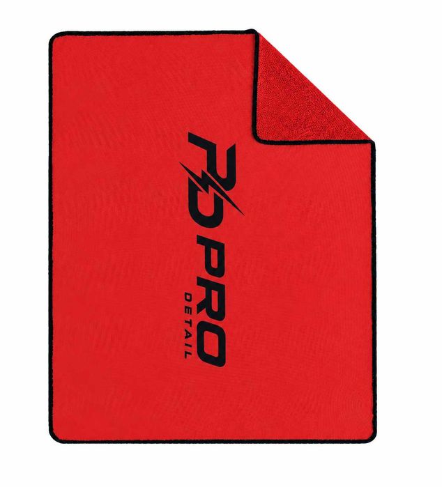 Prosop uscare auto XL, Ultra absorbant, Pro Detail, Twisted Loop, Microfibra, 90x70 cm, Mov/Albastru/Negru/Rosu