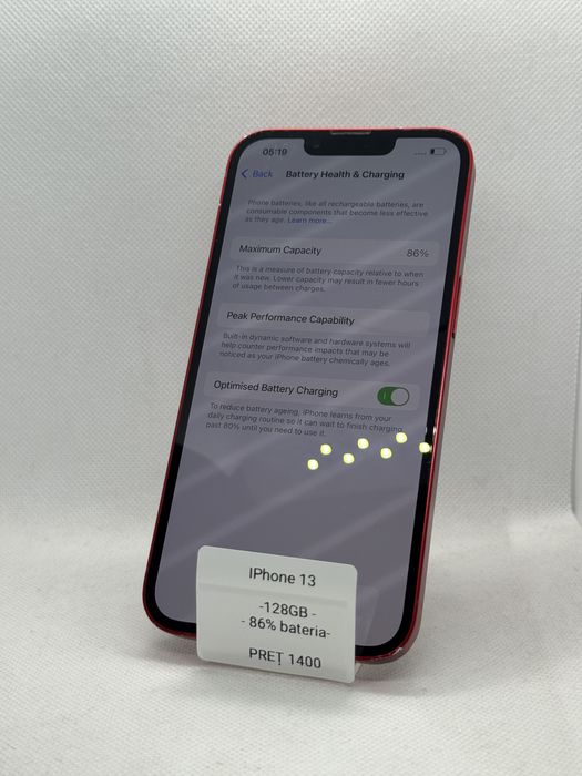 Magazin Vindem: Iphone 13, 128GB, 86% bateria