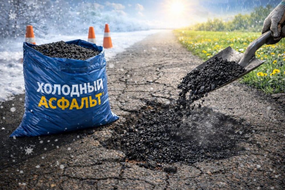 Холодный асфальт в мешках 25кг