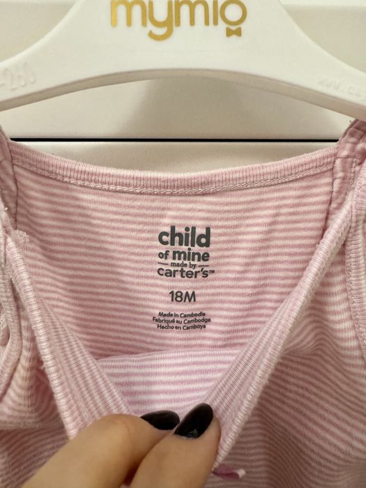 Детский бодик на девочку, на 18 месяцев