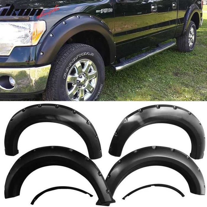 FORD F150 2009 - 2014 предна броня, задна броня, раздувки уширители, решетка, спойлер, фарове стопове с жълти мигачи