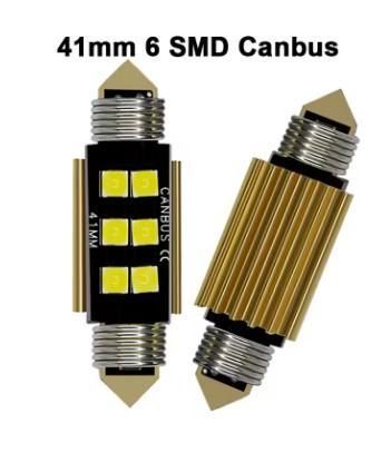 Лед крушки 2бр. сулфидни C5W LED Canubs 6SMD 3030 чип