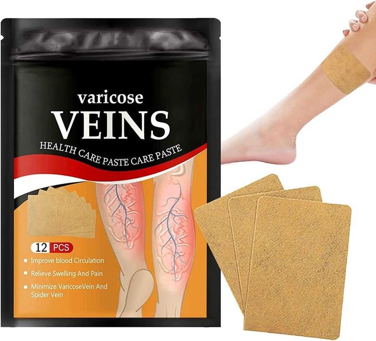 12броя Пластир за разширени вени, Лепенка за лечение на разширени вени