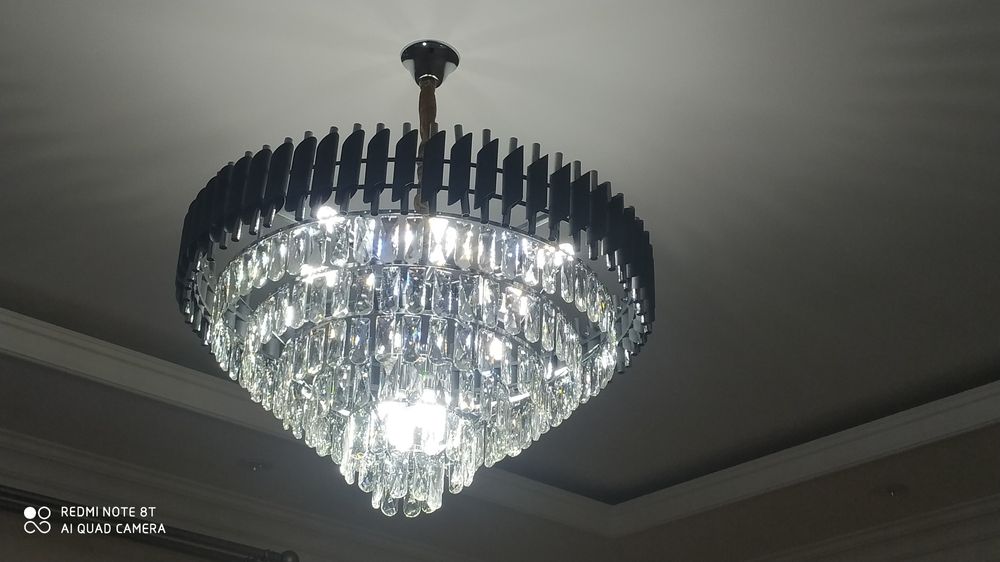 Установка Люстра галоген Браа