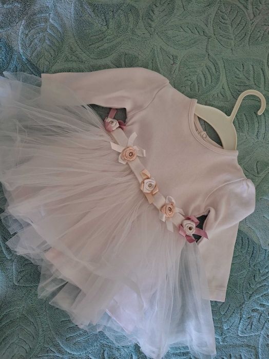 Детска бяла рокля