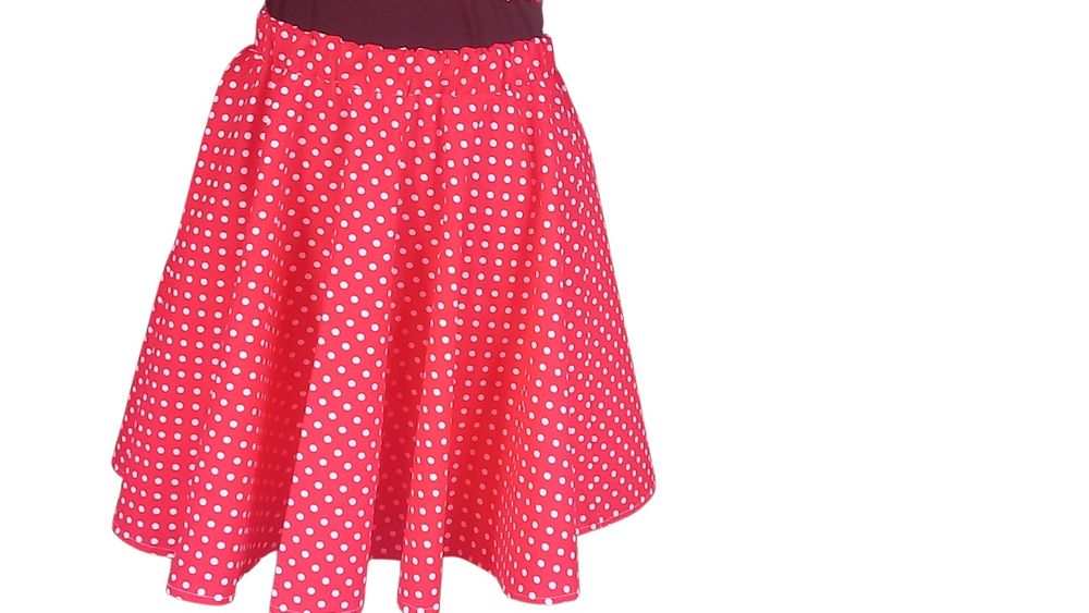 Fustă mini cu 3 volane