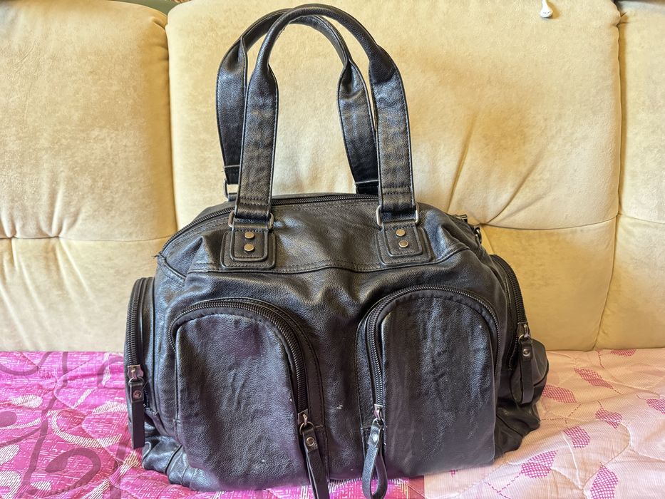 Сумка дорожная кожаная