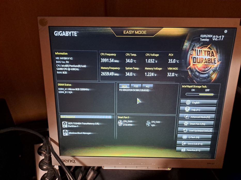 Kit placa de baza socket 1200 Gigabyte H410M H V2