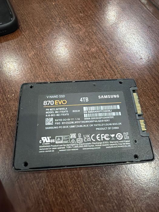 Samsung SSD 870 EVO 4TB