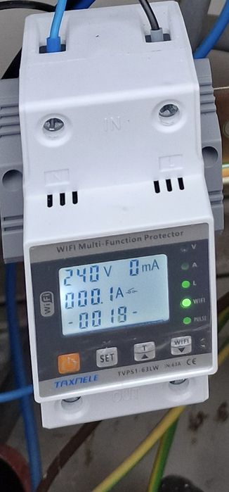 Releu tensiune, 63Q, diferential, contor, WiFi Tuya TAXNELE TVPS1-63LW