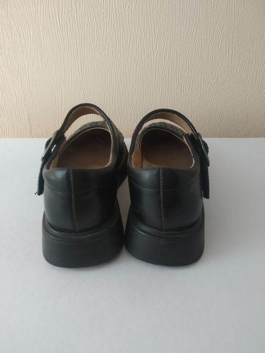 Туфли для девочки черные школьные, р. 28