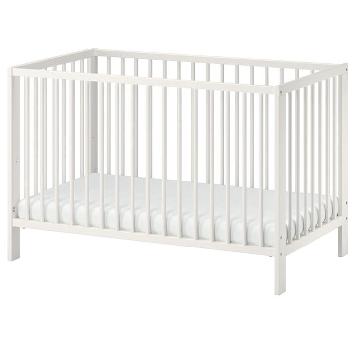 Pachet Ikea Patut bebe + saltea + protectie saltea impecabile