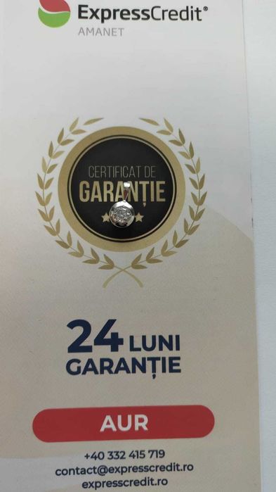 (AG 35) Medalion aur alb 14K b.33912.3 / 505 lei/ Garantie 2 ani