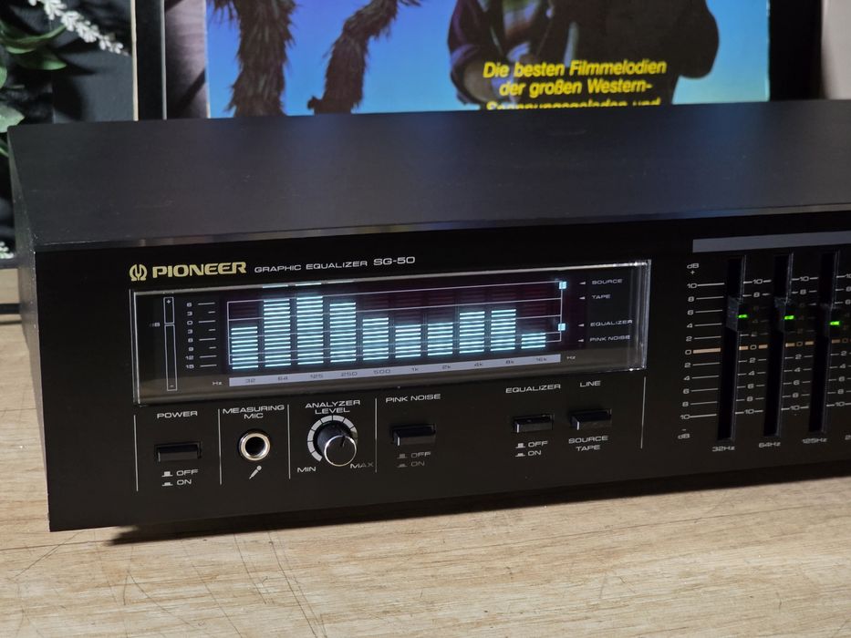 Egalizator PIONEER SG-50, retro hifi audio stereo,  10 band, made in Japan