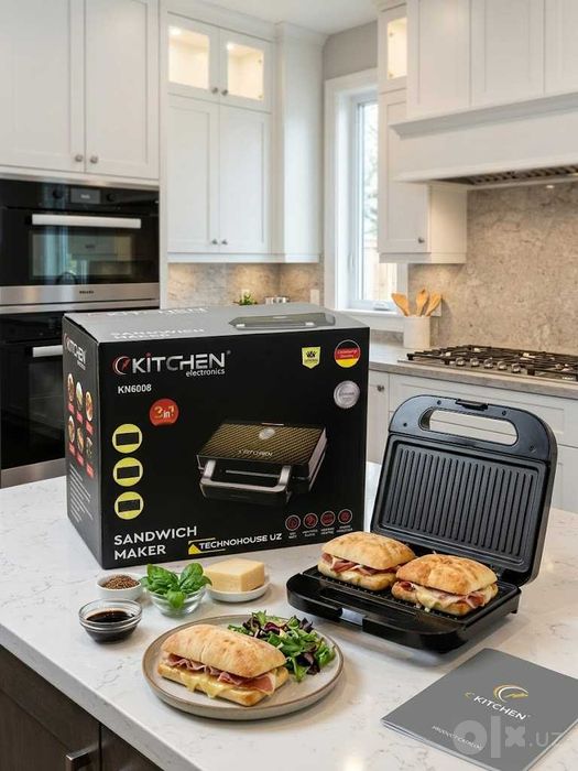 3 в 1» бутербродница / вафельница / мини-гриль Kitchen