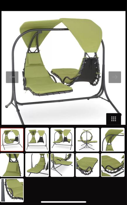 Balansoar dublu verde