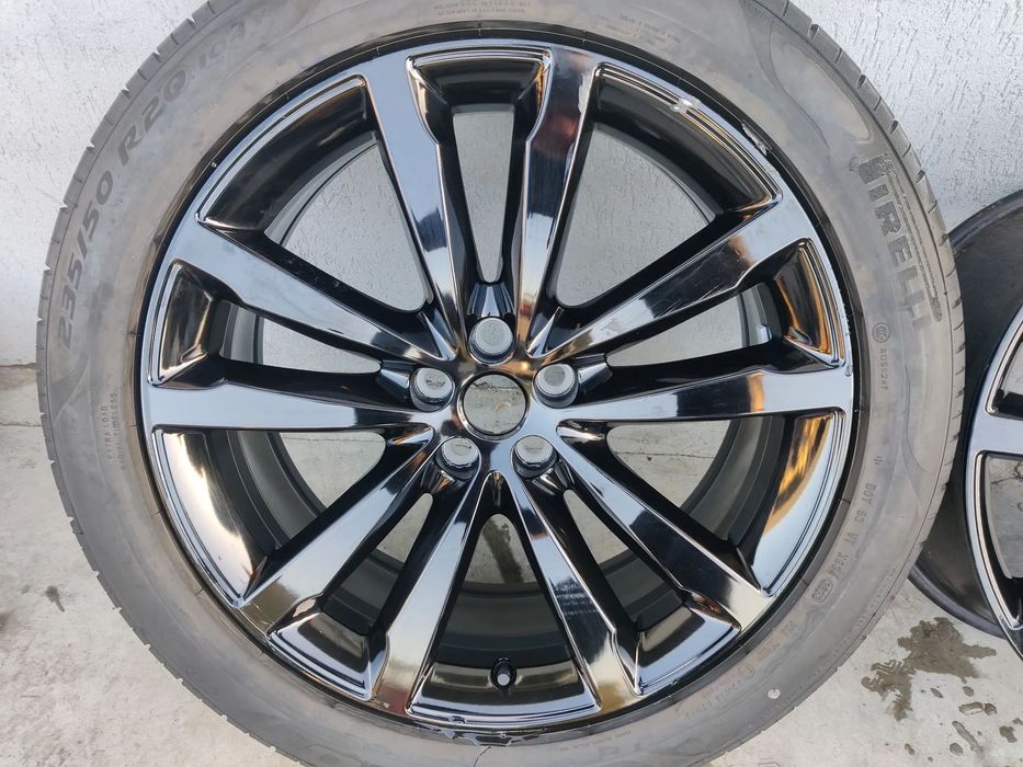 1x Janta aliaj 20'' Negru lucios Jaguar E Pace / F pace anvelopa 235/50R20 Pirelli J9C3-JA SDG / J9CM-AA GB