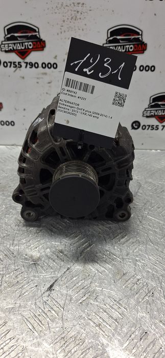 Alternator Volkswagen Golf 6 plus (2009-2014) 1.4 Benzina 2013