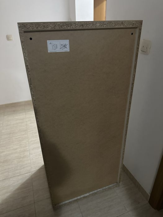 Бял детски гардероб / шкаф с кошници (тип IKEA SMÅSTAD)