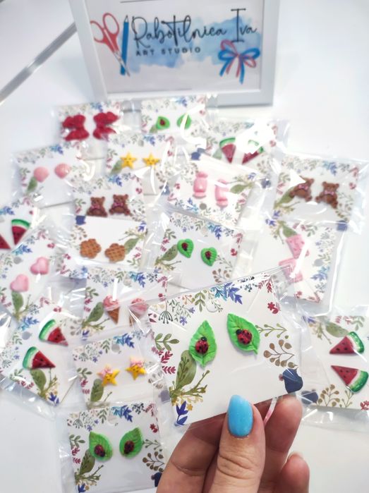 Обеци от полимерна глина