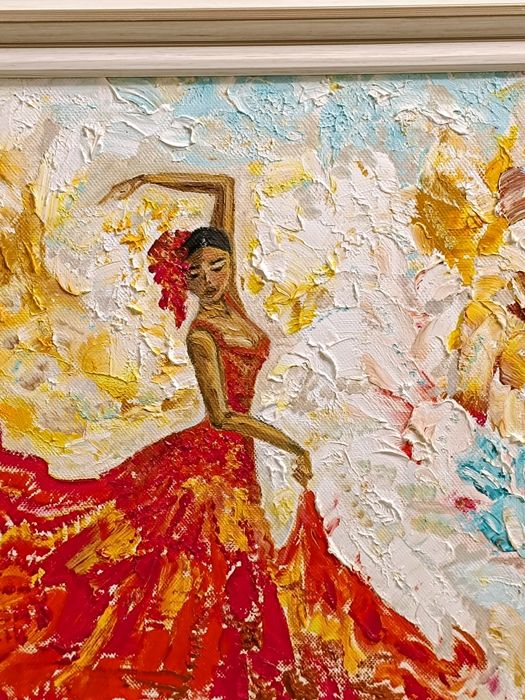 Маслена картина ФЛАМЕНГО, рамка