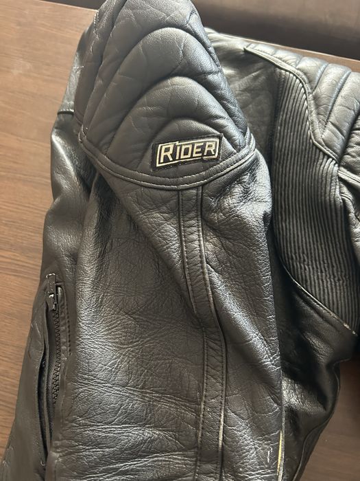 Дамско кожено мото яке Rider с протектори размер 52