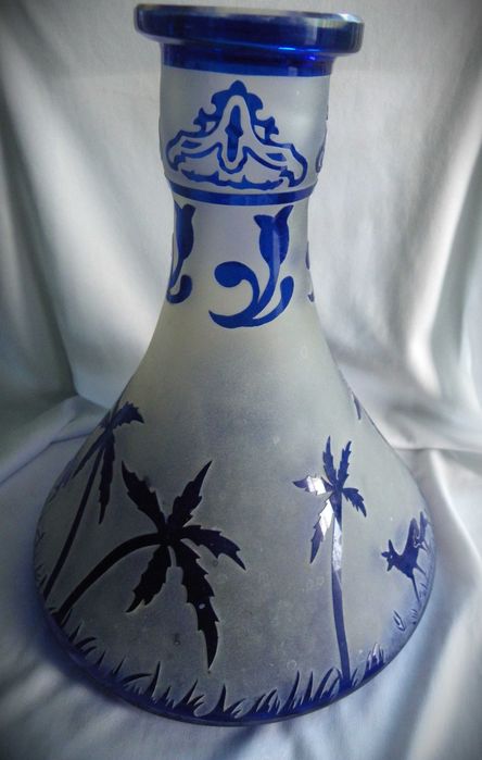 Съд -двуслойно камео стъкло, стил "Galle"