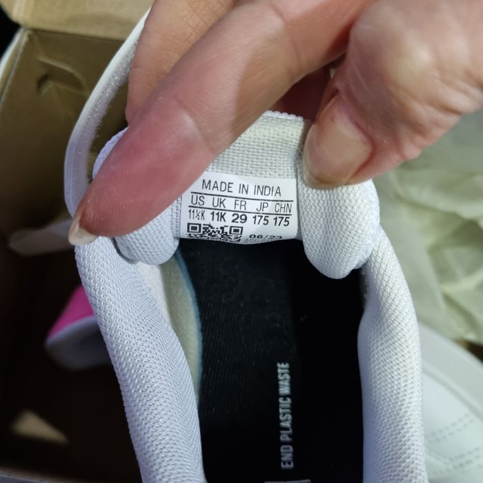 Adidasi Adidas,pentru copii, fetițe, alb/roz, mărimea 29, noi,original