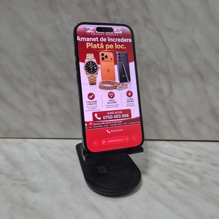 Telefon Apple Iphone 16 128gb Negru Zeus Amanet Rahova 36924