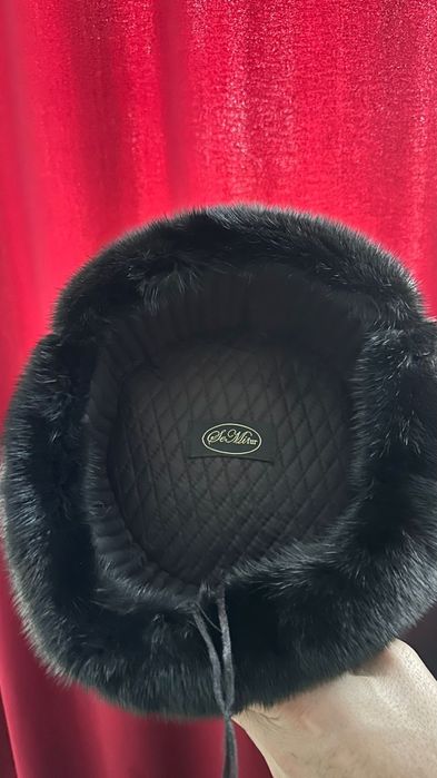 Норковый шапка ушанка