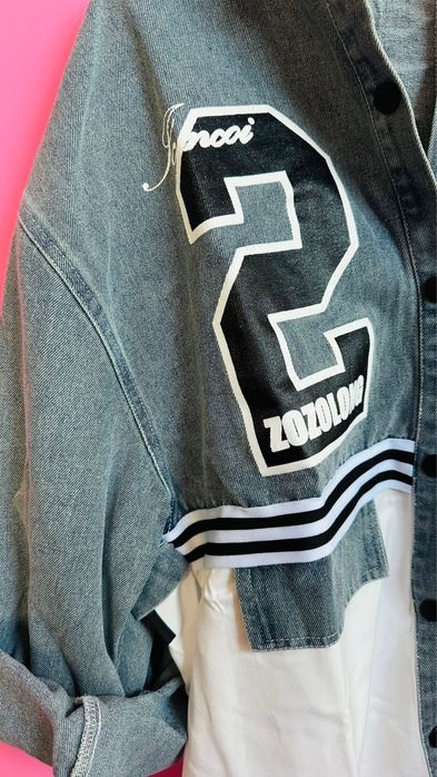 Cămașă sport damă unică (blug + 23, model oversize)