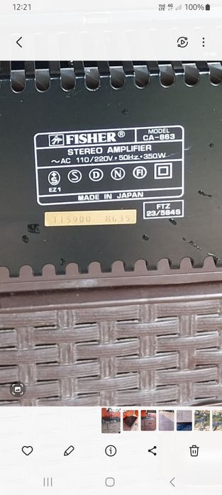 Amplificator- stație Fisher
