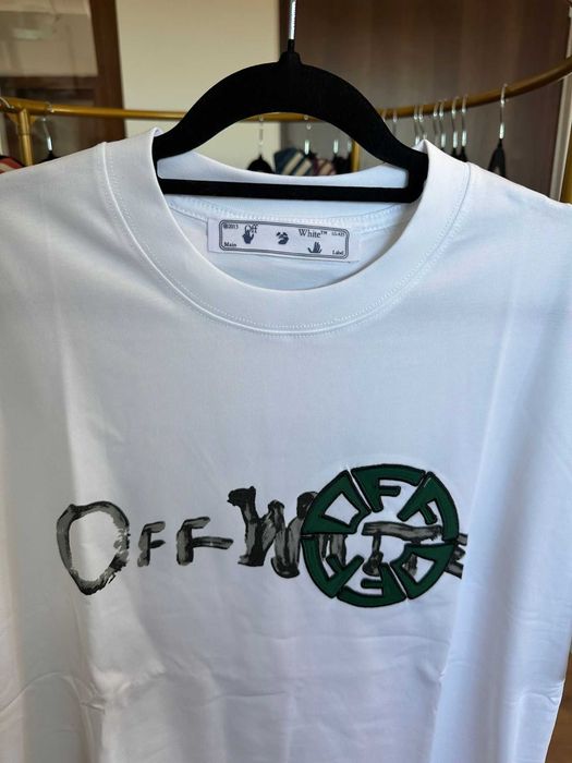 Tricou Off-White alb marimea M nou cu eticheta