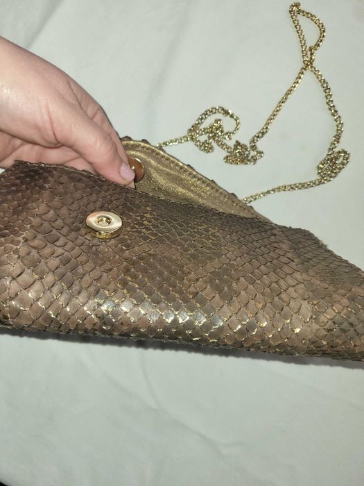 истински ПИТОН красива чанта