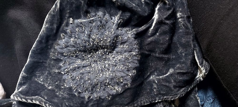 Плюшена сива рокля XS/S