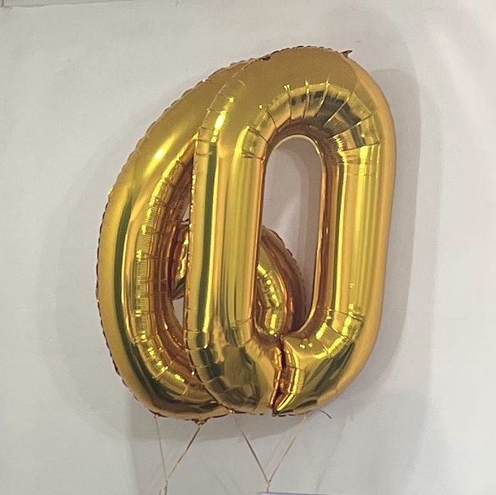 Шары гелиевые цифра 60