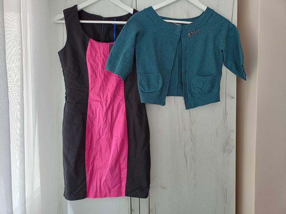Rochie Nouă cu cardigan lână