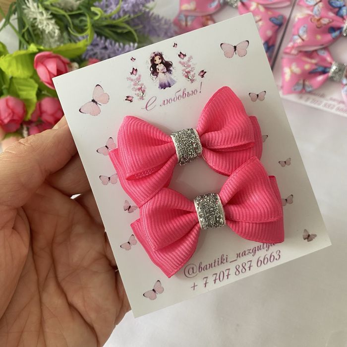 Бантики для девочек с раскраской, подарки